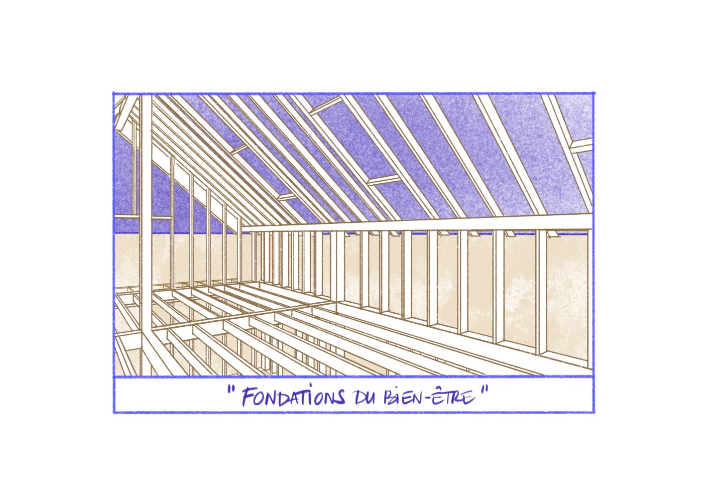 ChallengeMyProject — Fondations du bien-être — Illustration par Caroline Féret MUST Création