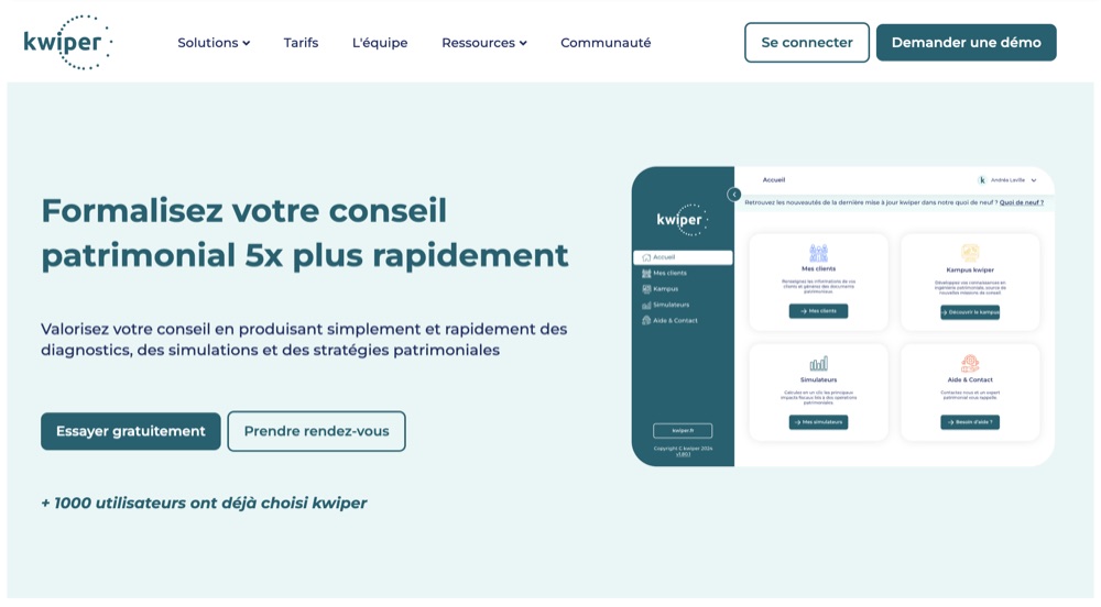 Aperçu du site Kwiper