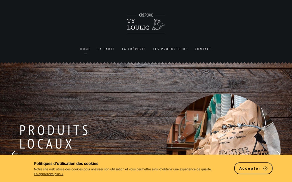 Aperçu du site Ty Loulic