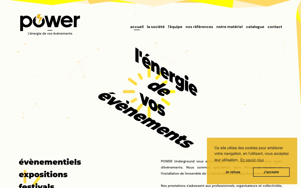 Aperçu du site POWER Underground